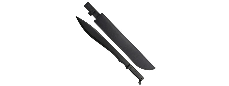 23" Black full tang stainless steel machete